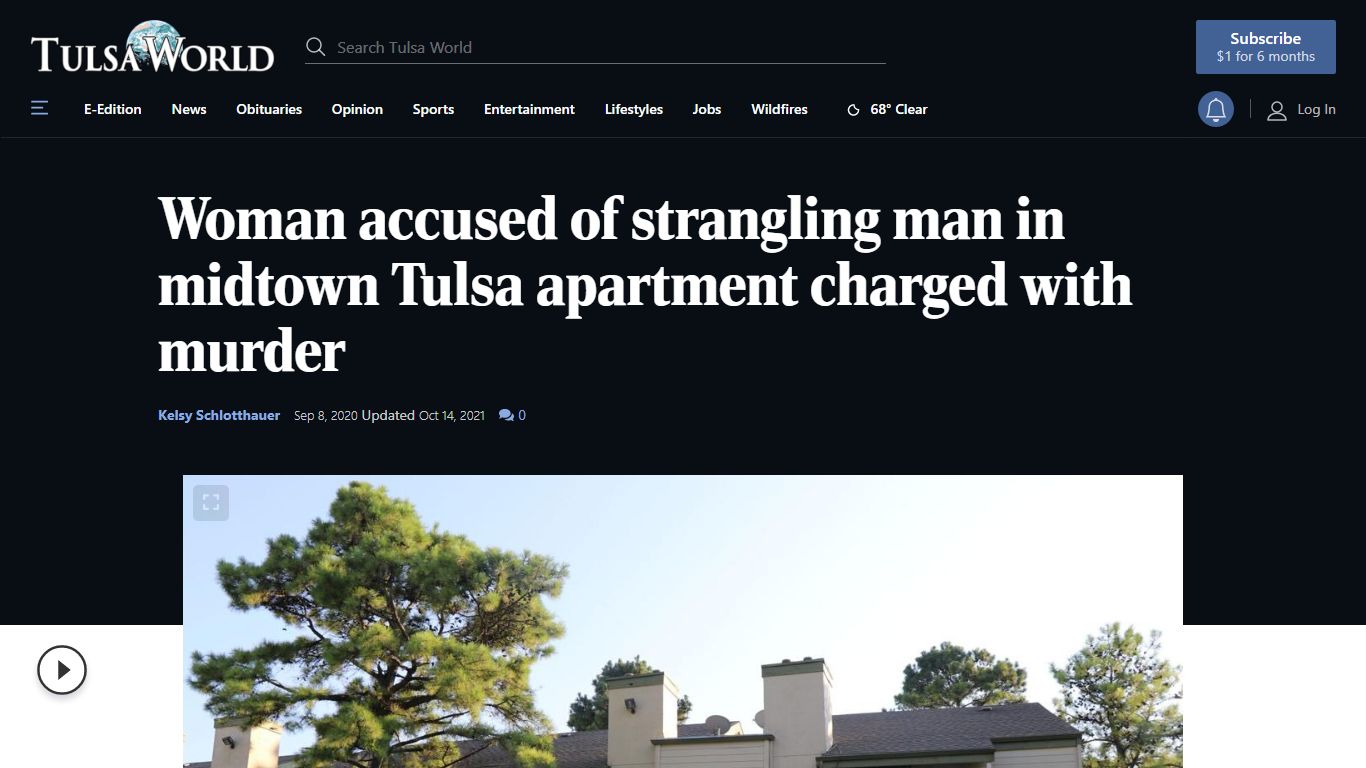 Woman accused of strangling man in midtown Tulsa ... - Tulsa World